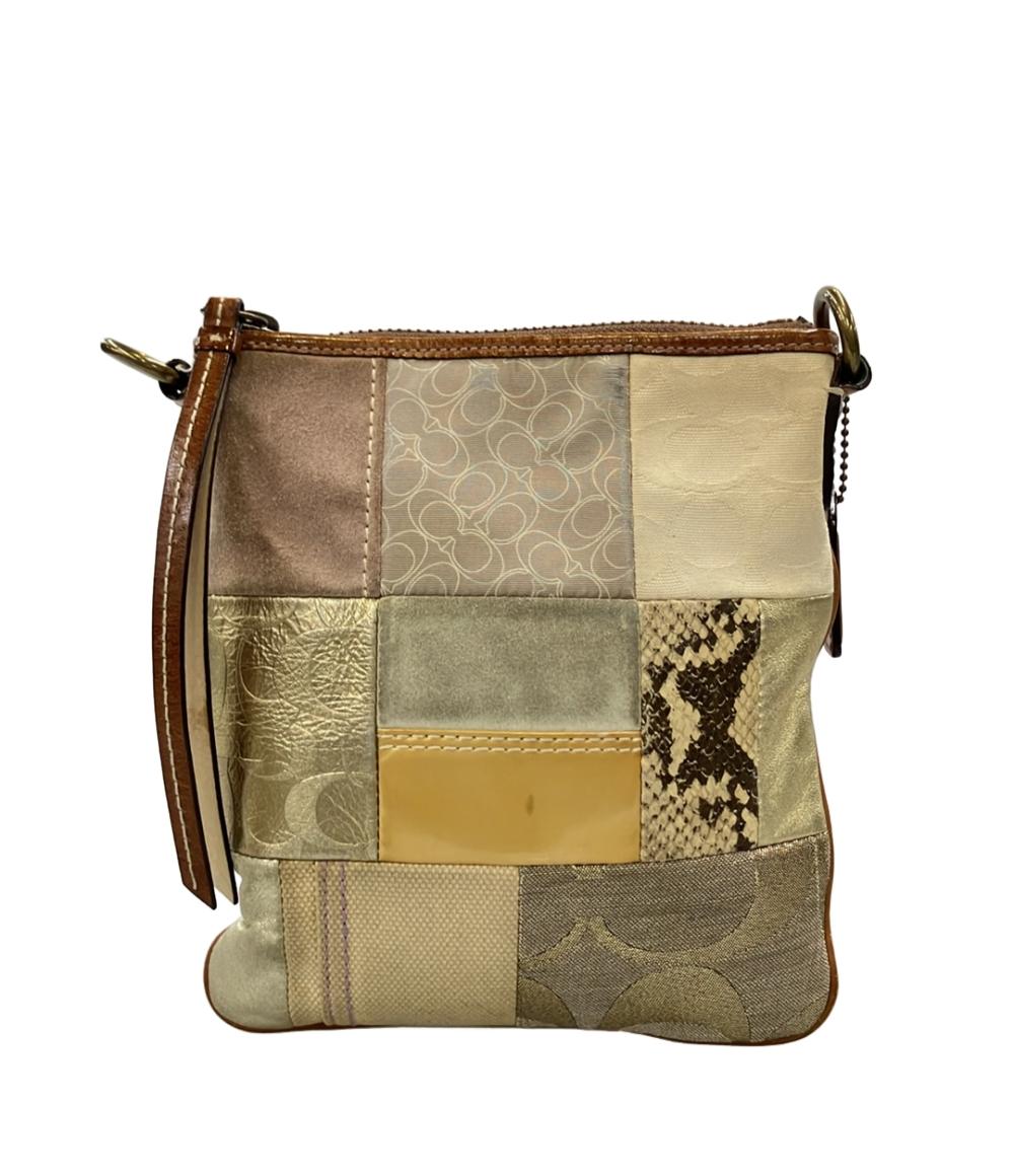 COACH ショルダーバッグ 斜め掛け シグネチャー パッチワーク 10006 レディース コーチ
