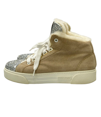 MIUMIU グリッターハイカットスニーカー レディース SIZE 36 1/2 ミュウミュウ