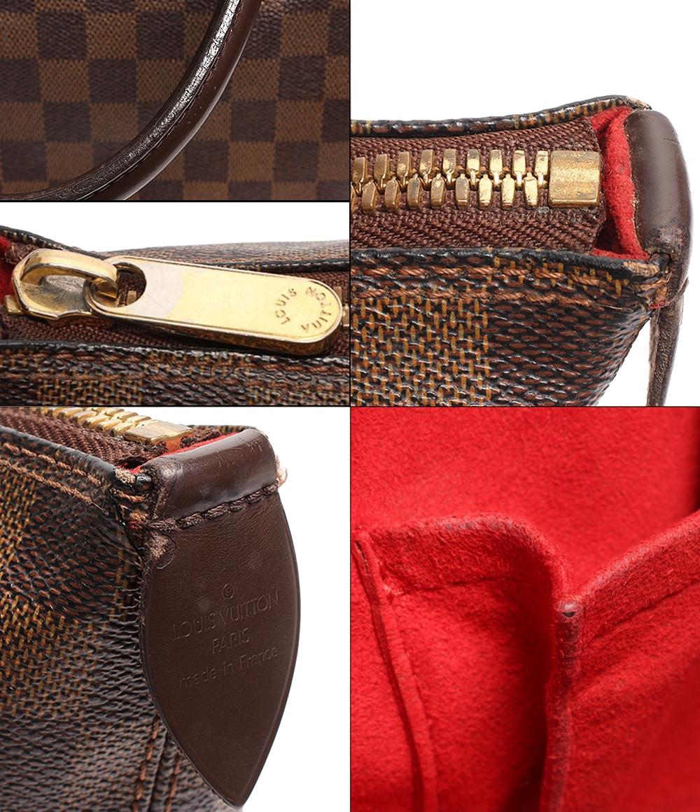 ルイ・ヴィトン トートバッグ ゴールド金具 サレヤMM ダミエ エベヌ