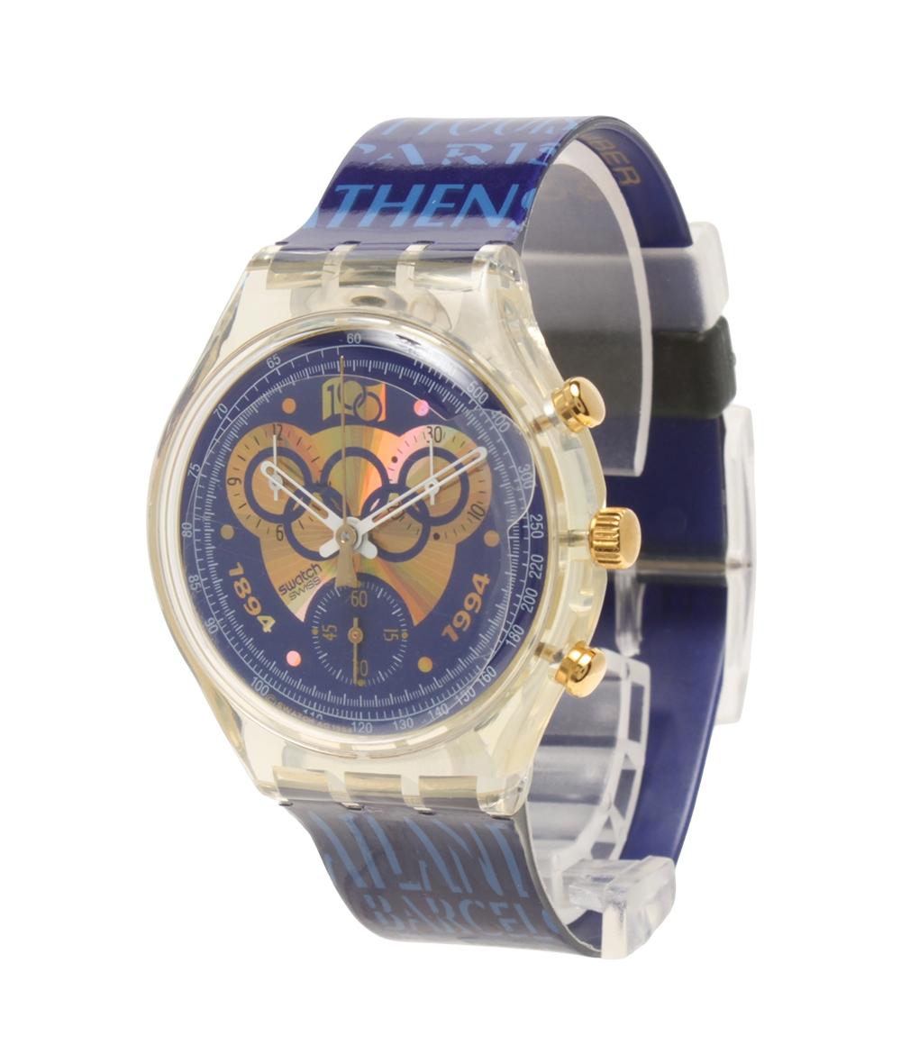 マ*コ様 Swatch オリンピック100周年記念モデル 美品 スウォッチ 腕時計 1994 オリンピック100周年モデル クオーツ