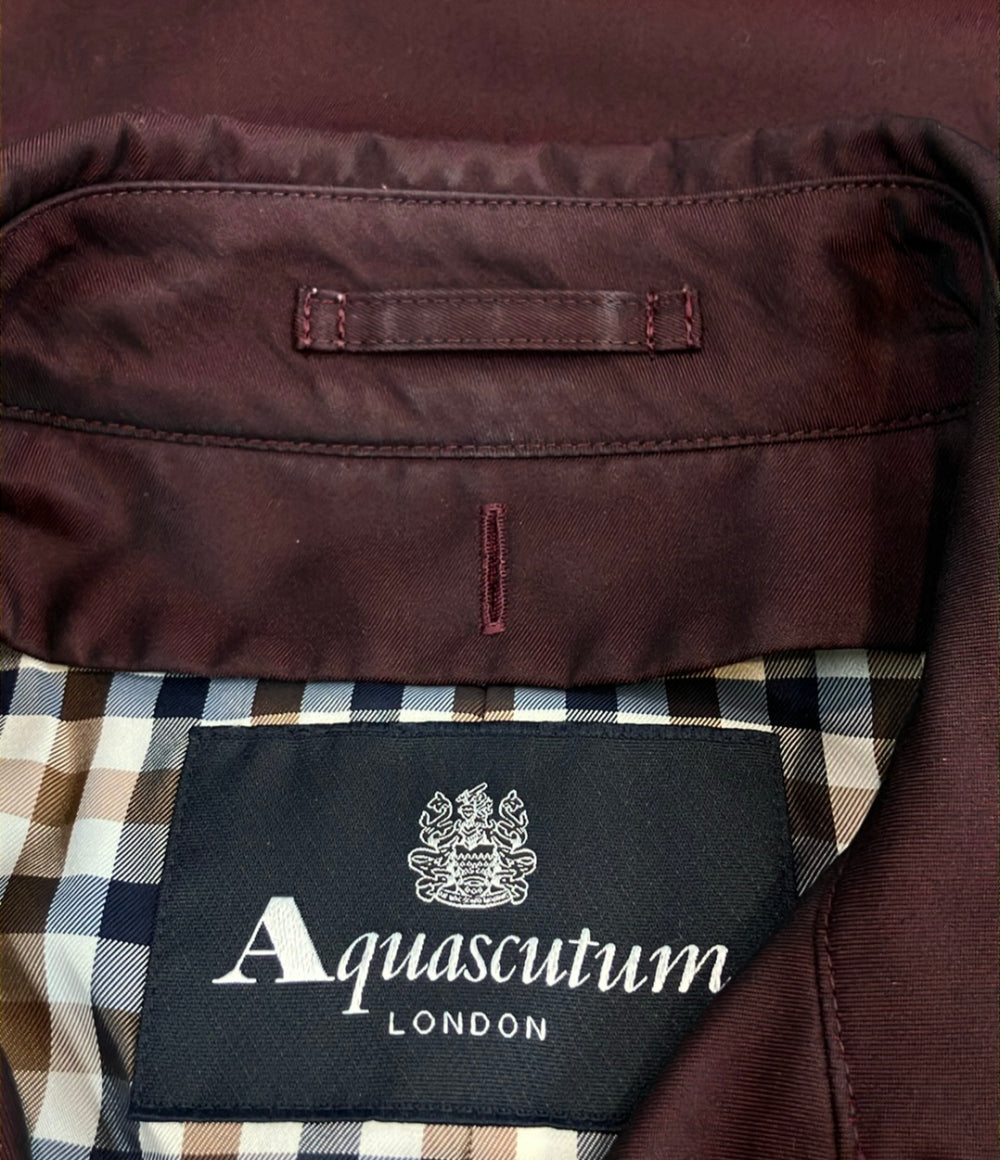 Aquascutum トレンチコート クラブチェック柄 レディース SIZE 10 (L) アクアスキュータム