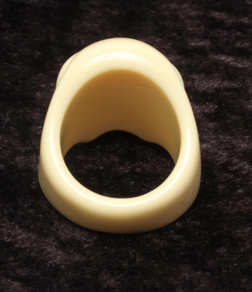 美品 GARNI リング 指輪 ドクロモチーフ スカルモチーフ メンズ SIZE 17号 ガルニ