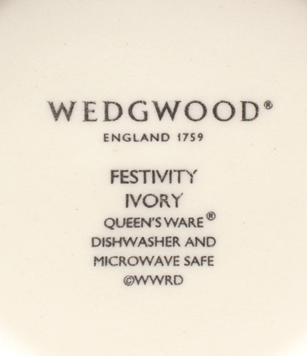美品 WEDGWOOD マグカップ 2点セット ペア フェスティビティ アイボリー ブルー ウエッジウッド