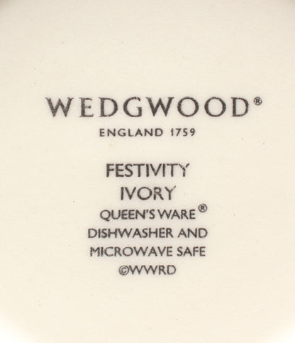 美品 WEDGWOOD マグカップ 2点セット ペア フェスティビティ アイボリー ブルー ウエッジウッド
