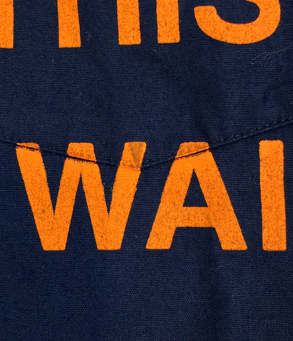 eYe JUNYA WATANABE MAN 長袖シャツ 02SS ﾎﾟｴﾑ期 message shirt WE-B071 メンズ SIZE M アイ ジュンヤ ワタナベ マン