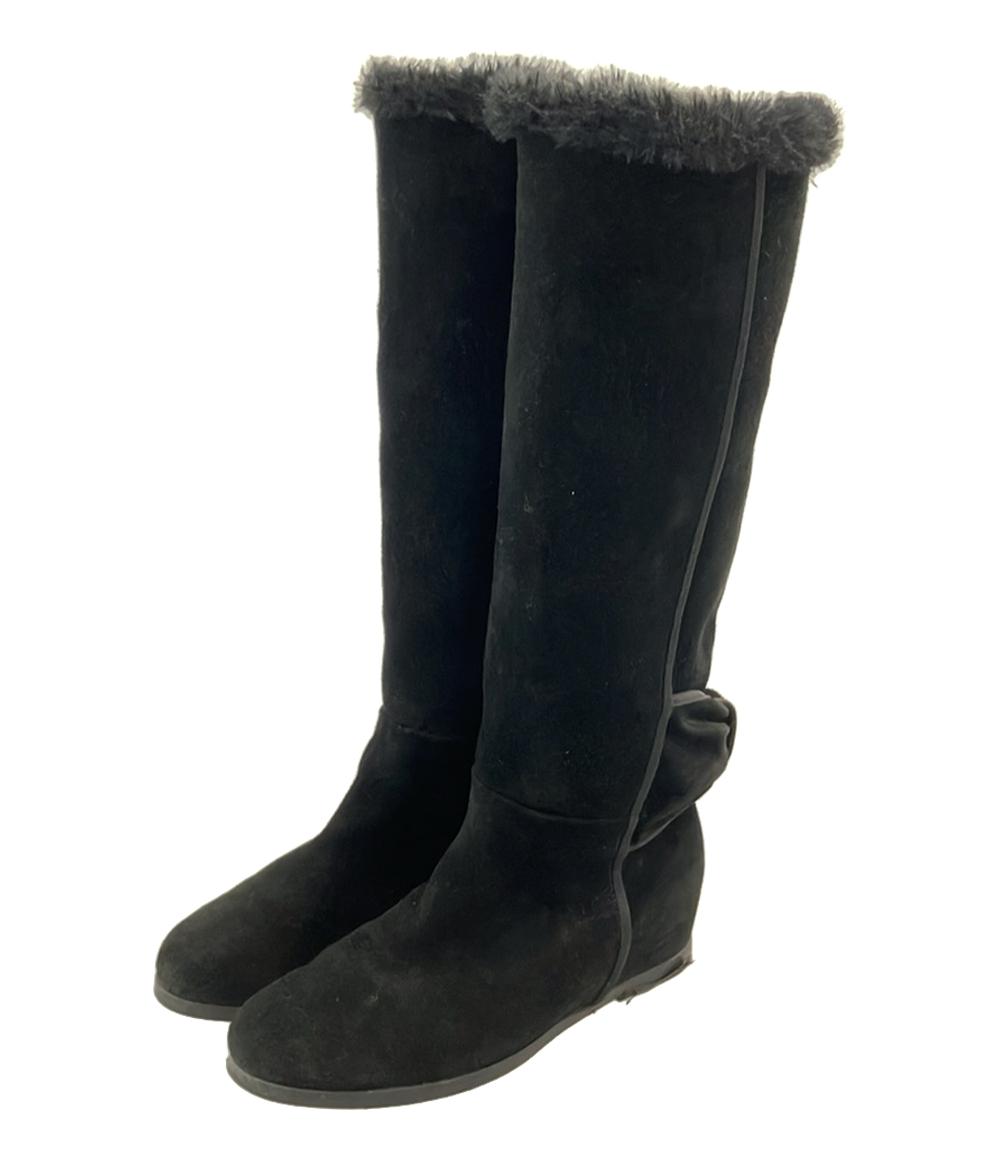 LANVIN en Bleu インヒールロングブーツ スエード レディース SIZE 23.0 (M) ランバンオンブルー