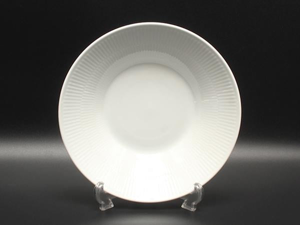 美品 ロイヤルコペンハーゲン ディーププレート パスタプレート 皿 24cm ホワイトフルーテッド Royal Copenhagen