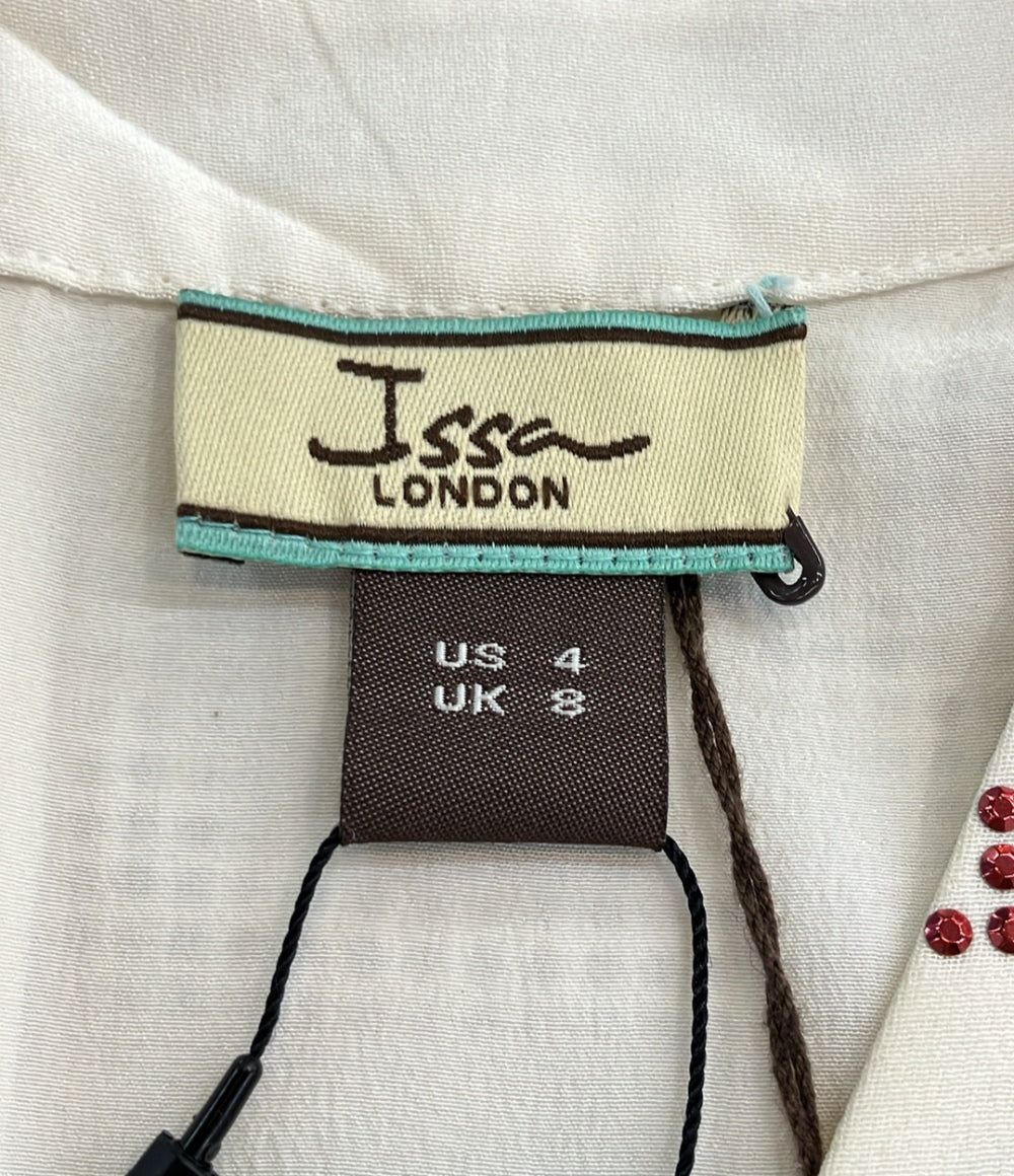 イッサロンドン 長袖ワンピース ビジュー付き 14-04-00553 レディース SIZE UK8 (M) Issa LONDON