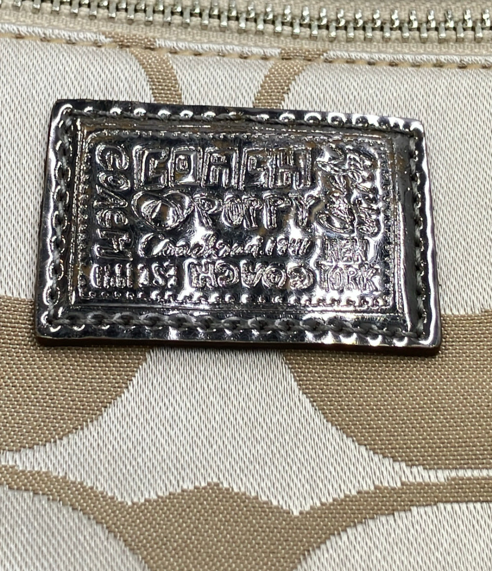 美品 COACH トートバッグ 肩掛け ポピー シグネチャー 18351 レディース コーチ