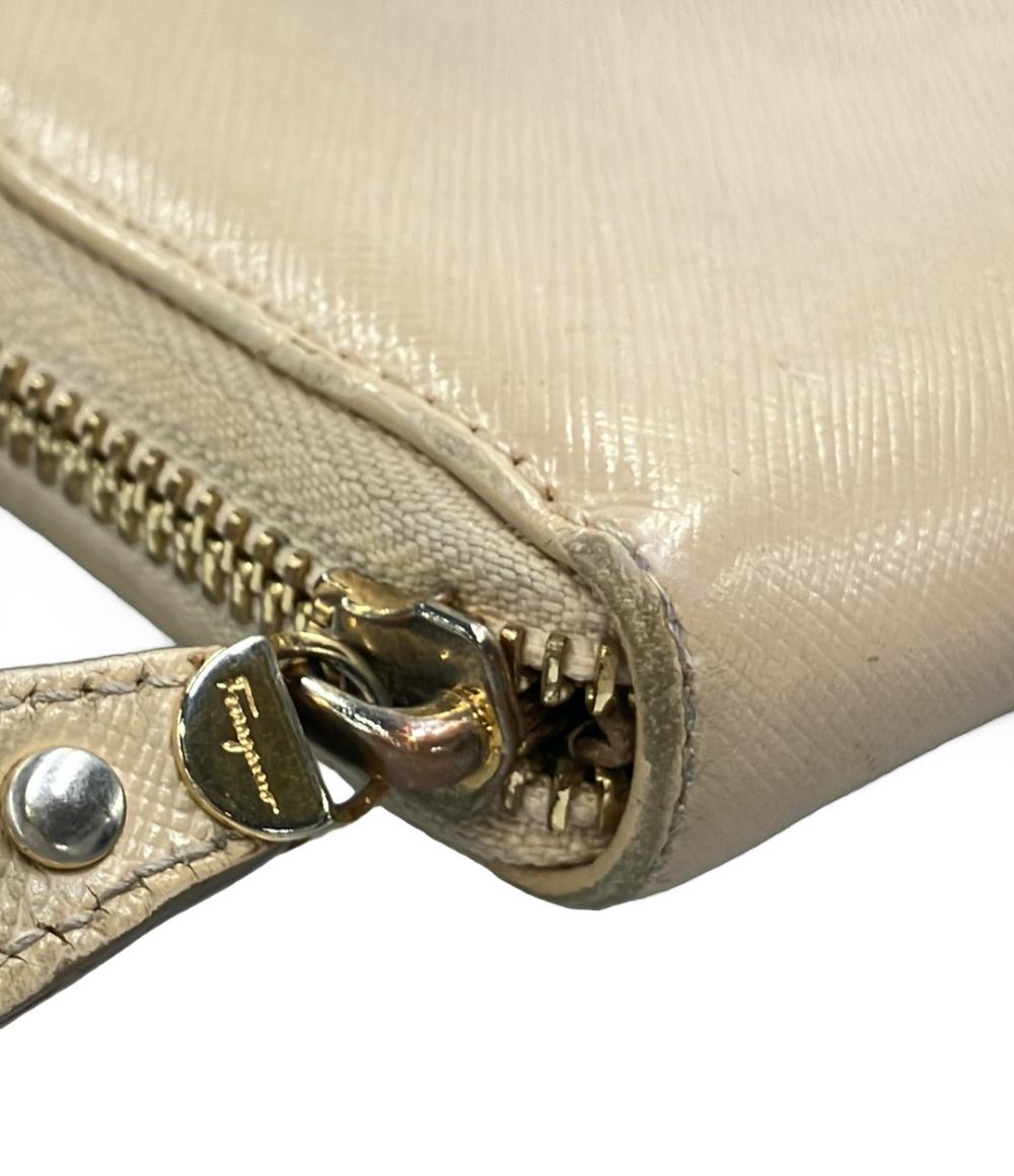 Salvatore Ferragamo ラウンドファスナー長財布 ガンチーニ レディース