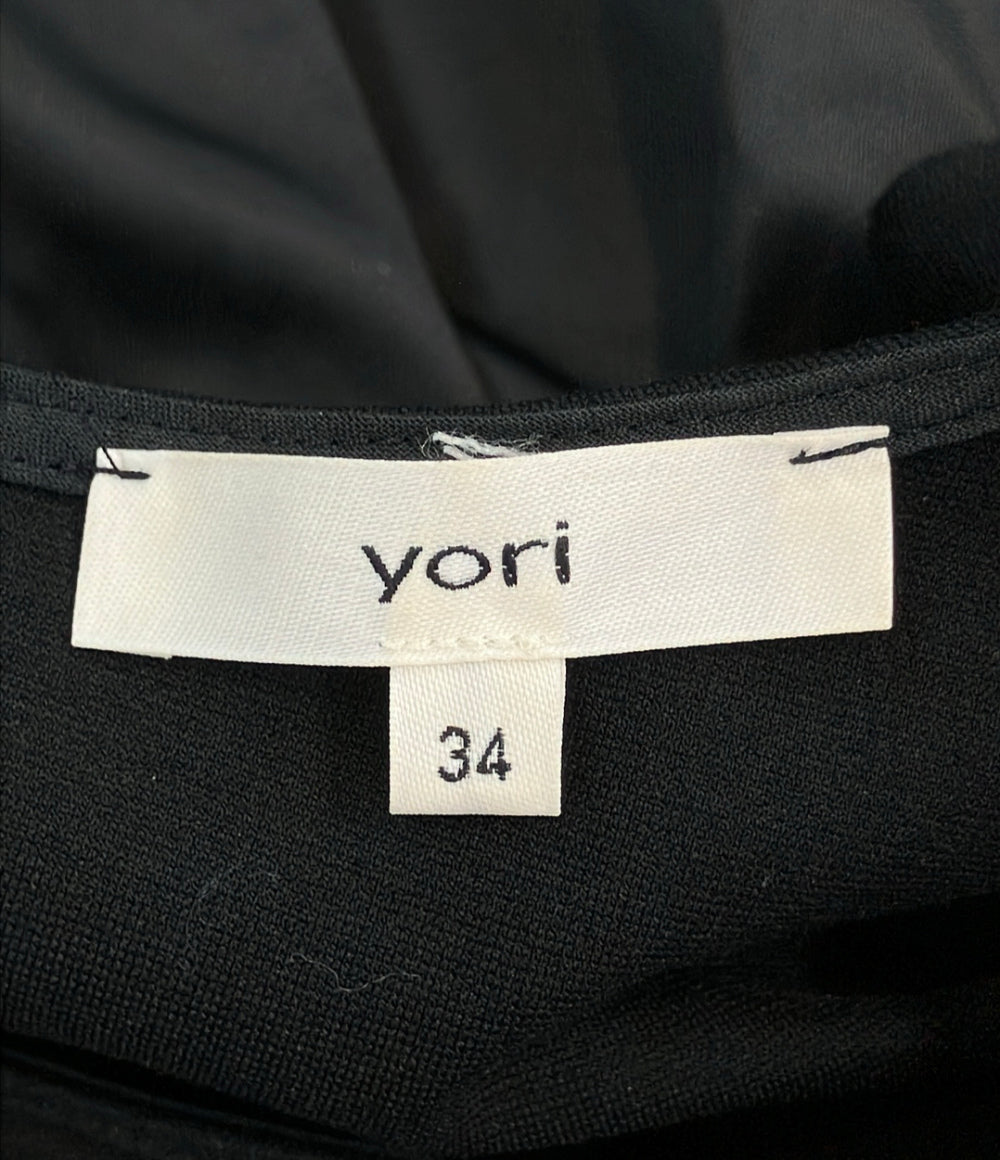 yori ハイウエストサテンドレス 長袖ワンピース レディース SIZE 34 (XS) ヨリ