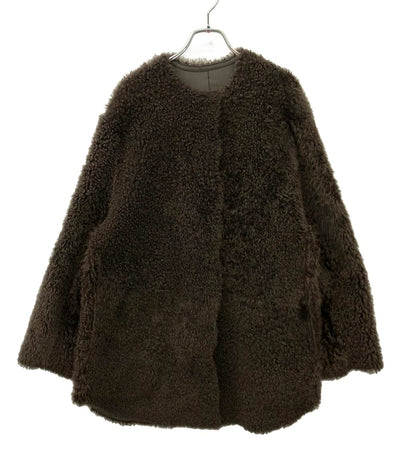 美品 IENA シープスキン ファームートンコート 25020900003030 レディース SIZE F (M) イエナ