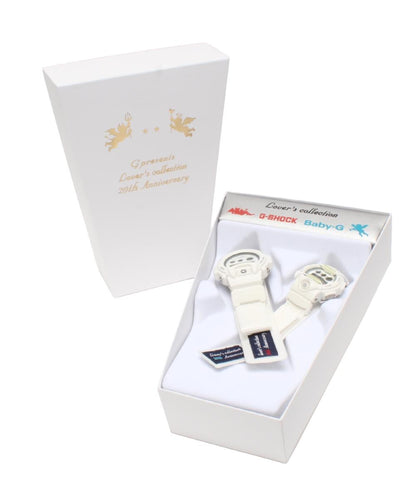 美品 カシオ ペアウォッチ 腕時計 20周年記念モデル G-SHOCK Baby-G LOVER'S COLLECTION 2016 クオーツ LOV-16C-7JR メンズ CASIO