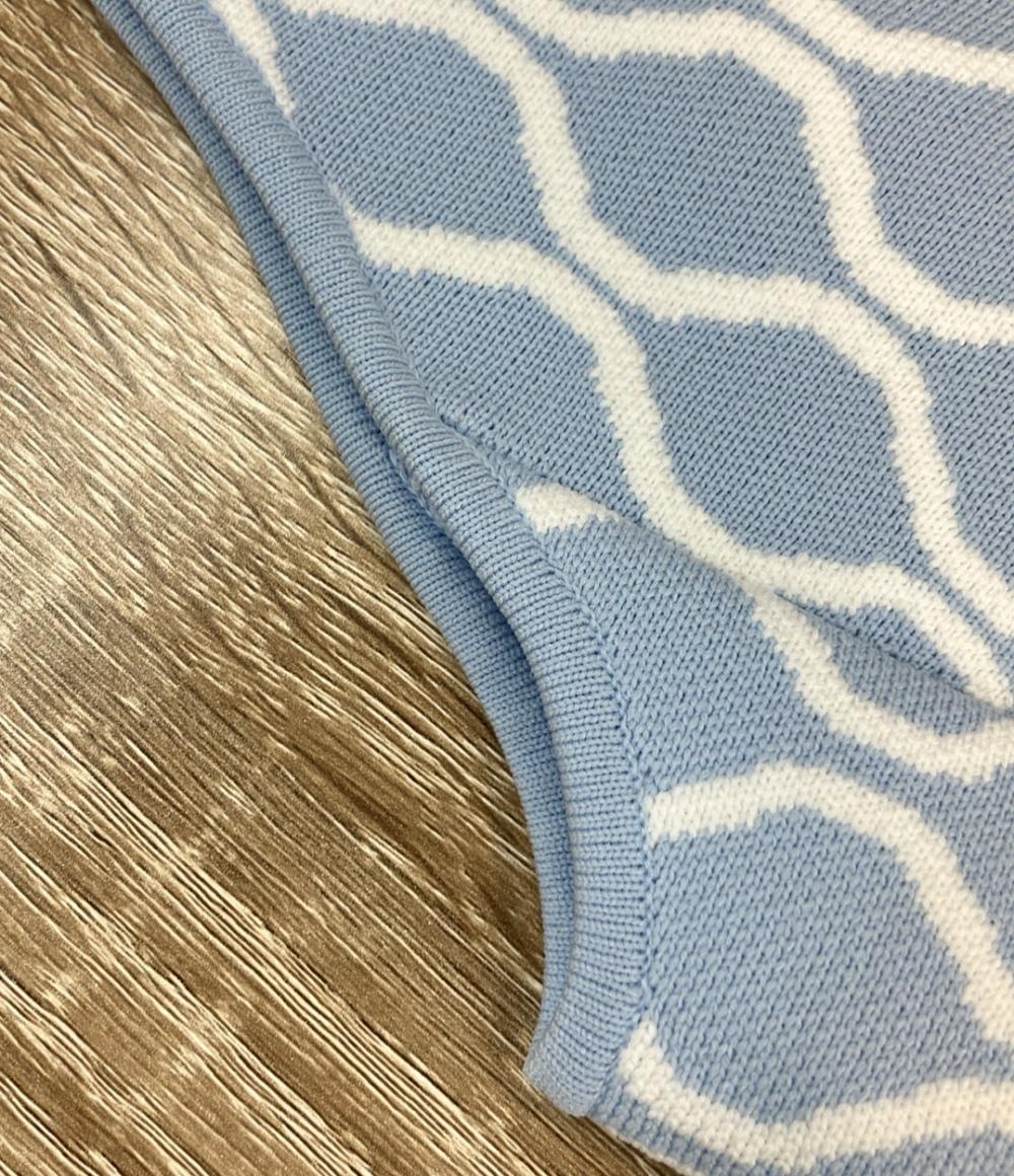 Maje ノースリーブワンピース フレア ジャカードニット フィット ミニ レディース SIZE 42 (L) マジェ