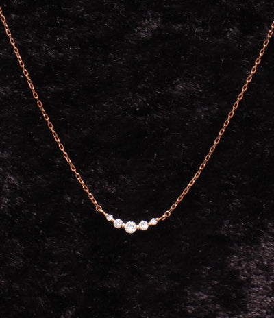 美品 VENDOME AOYAMA ネックレス K10 ダイヤ レディース ヴァンドームアオヤマ