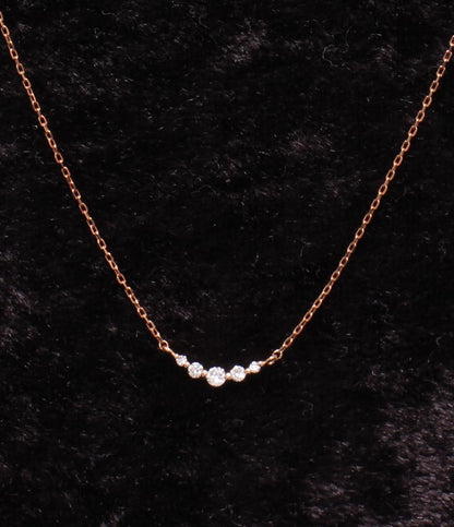 美品 VENDOME AOYAMA ネックレス K10 ダイヤ レディース ヴァンドームアオヤマ