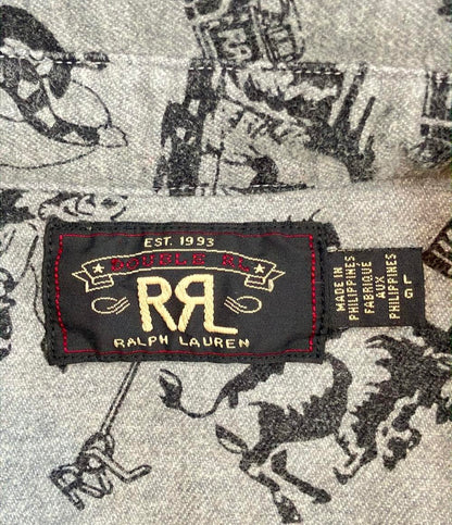 RRL 総柄 シャツ メンズ SIZE L ダブルアールエル