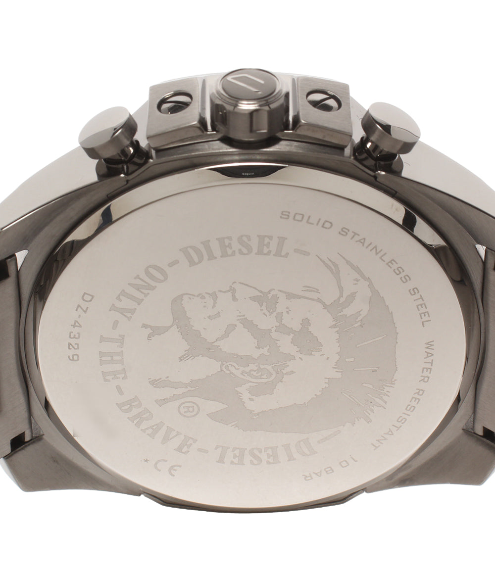 美品 DIESEL 腕時計 クオーツ ブラック DZ-4329 メンズ ディーゼル