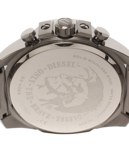 美品 DIESEL 腕時計 クオーツ ブラック DZ-4329 メンズ ディーゼル