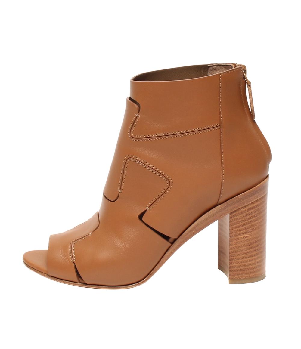 HERMES オープントゥ ショートブーツ サマーブーツ レディース SIZE 37 1/2 エルメス