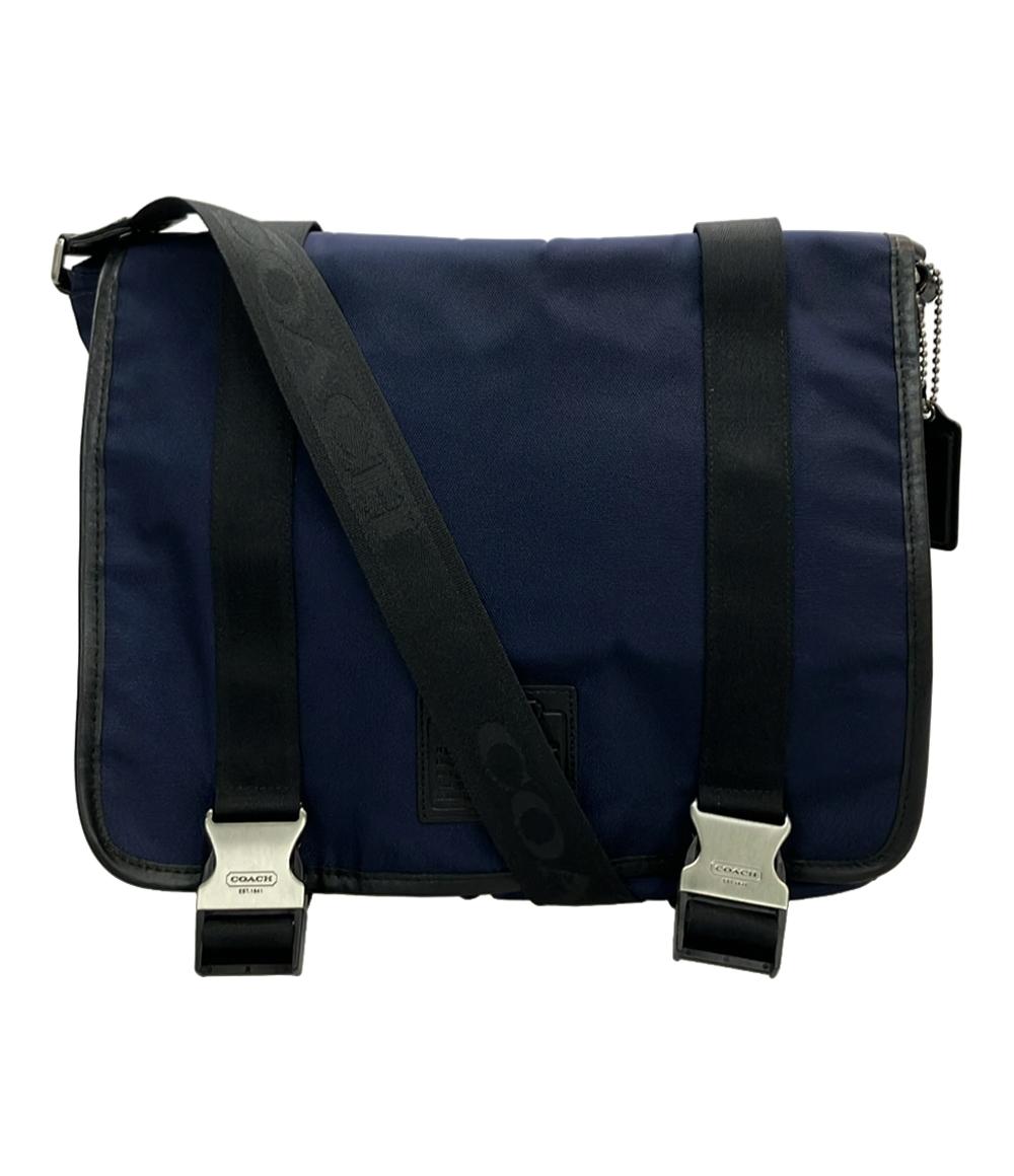 美品 コーチ ショルダーバッグ メッセンジャーバッグ 斜め掛け F70422 メンズ COACH