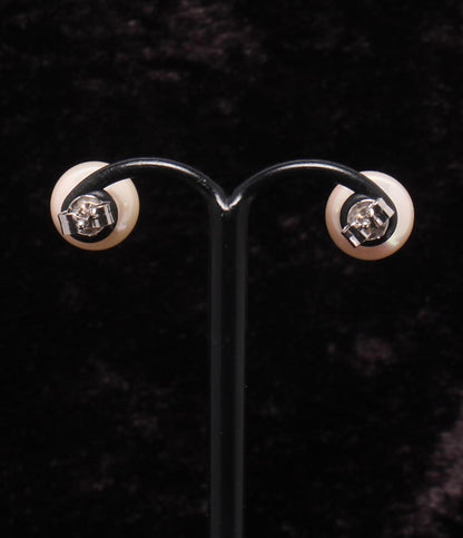 美品 ピアス WGK14 パール 9.2mm レディース