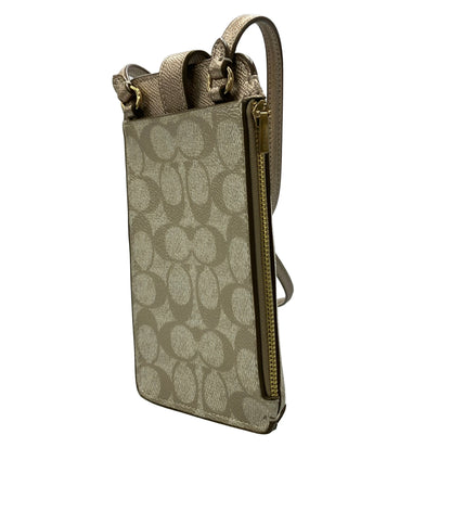 美品 COACH ショルダーバッグ 斜め掛け スマホショルダー シグネチャー レディース コーチ