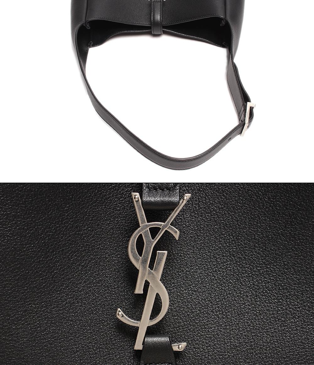 美品 サンローラン レザー ワンショルダーバッグ YSLロゴ シルバー金具  