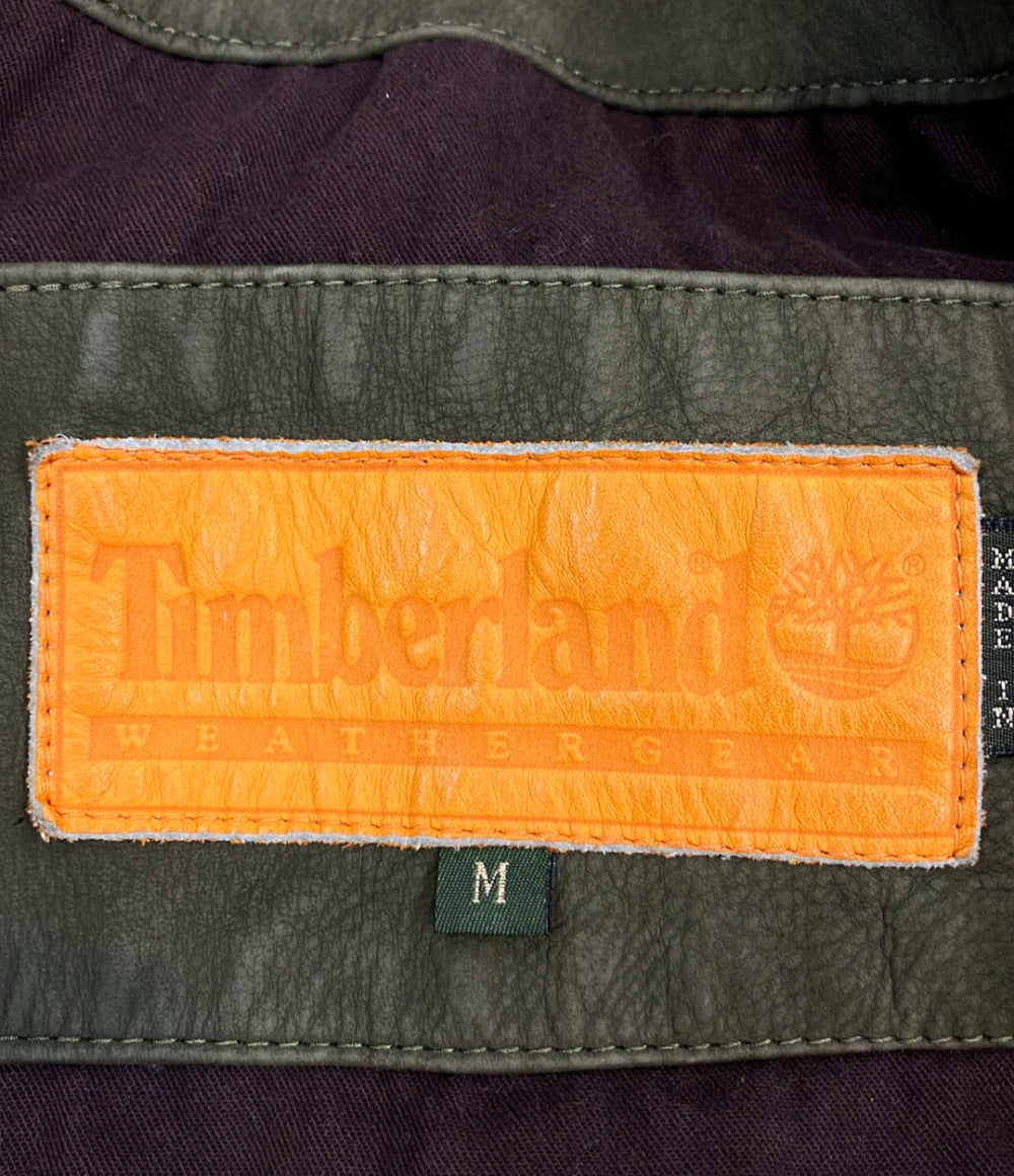 訳あり Timberland レザージャケット メンズ SIZE M ティンバーランド