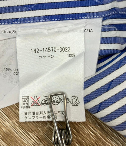 ETRO 長袖シャツ ストライプ柄 142-14570-3022 メンズ SIZE 41 (L) エトロ
