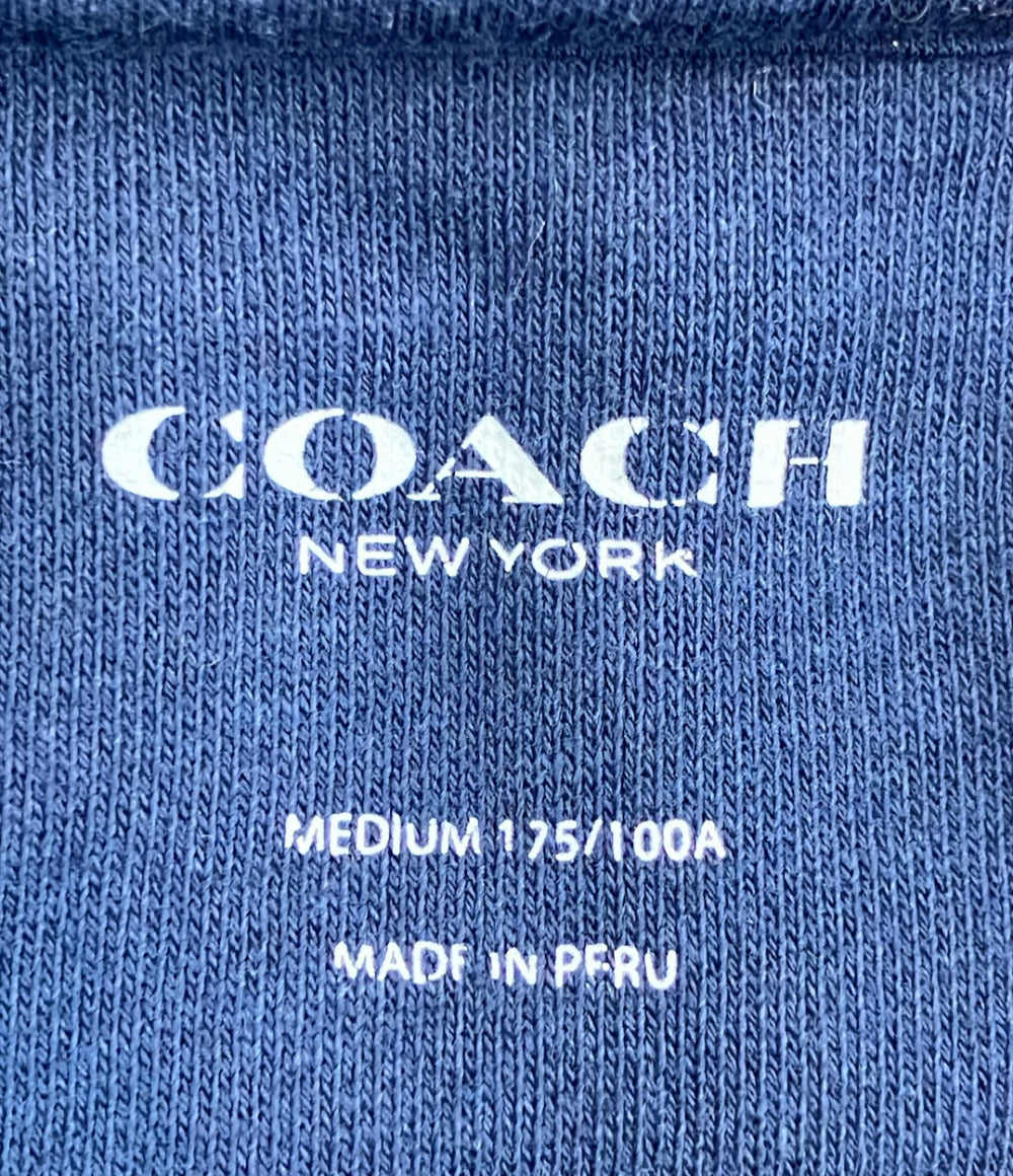 COACH シグネチャー ロゴプリント プルオーバーパーカー 裏起毛 F78299 メンズ SIZE M コーチ