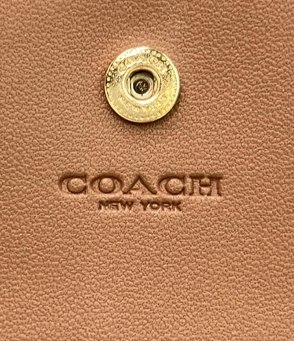 美品 COACH 二つ折り財布 シグネチャー C3309 レディース コーチ