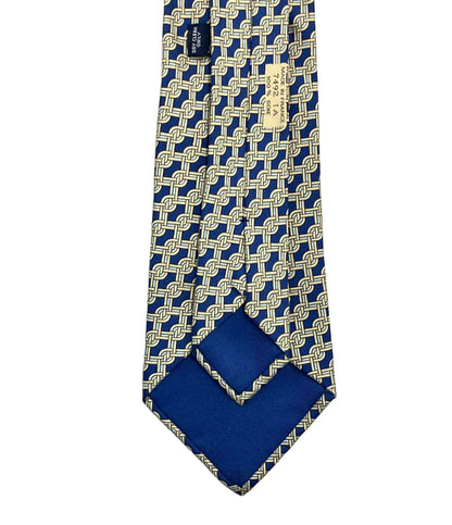 HERMES ネクタイ シルク 100% チェーン柄 7492 IA メンズ エルメス