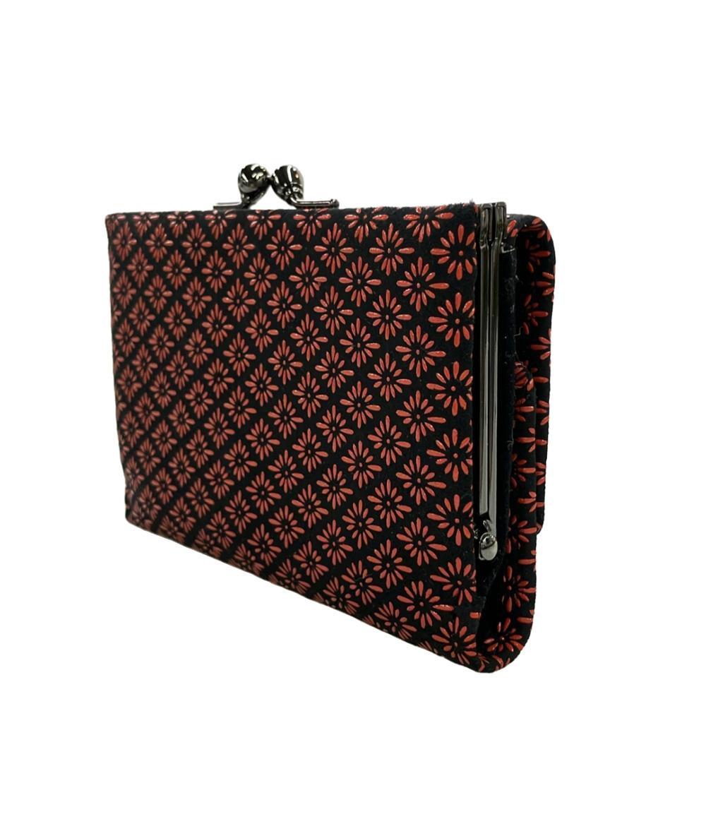 INDENYA 三つ折りがま口財布 レディース 印傳屋