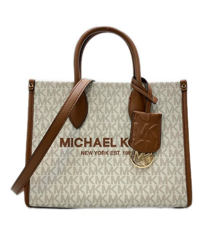美品 MICHAEL KORS 2WAY ハンドバッグ ショルダーバッグ 斜め掛け ミレラ スモール ショッパー レディース マイケルコース