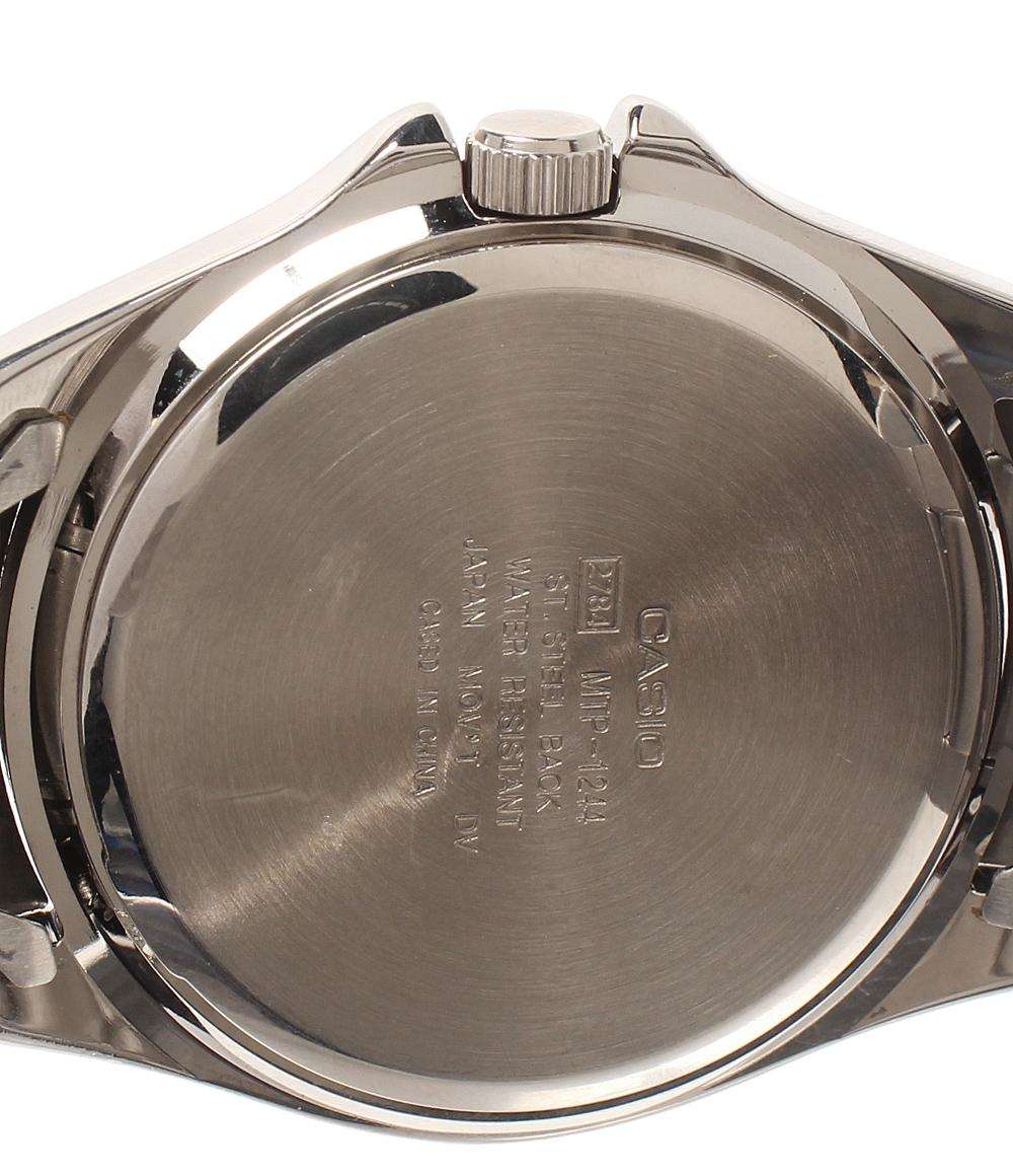 CASIO 腕時計 クオーツ ブラック MTP-1244 メンズ カシオ