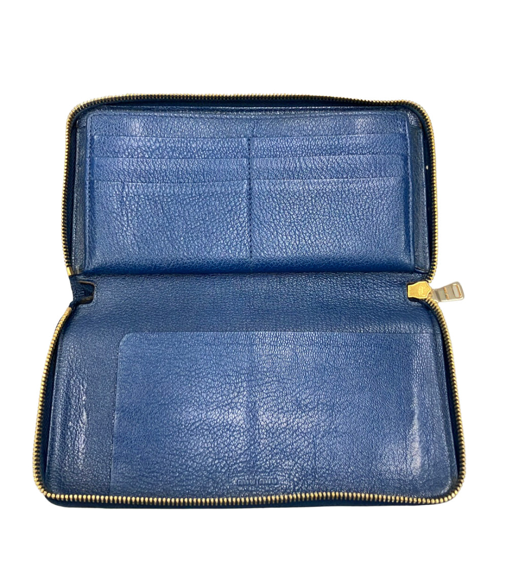 超激レア✨美品 ミュウミュウ 長財布 クロコ型押し エナメル レザー