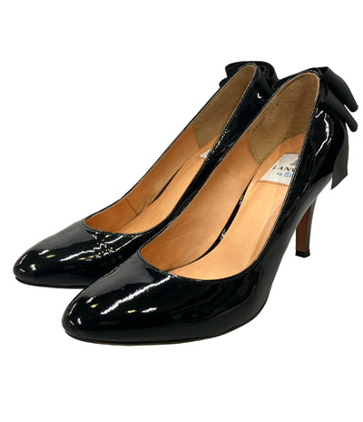 LANVIN en Bleu リボンモチーフ エナメルパンプス 2400 レディース SIZE 23 1/2 ランバンオンブルー