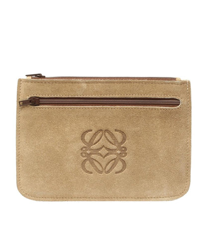 美品 ロエベ アナグラム スウェード ポーチ ユニセックス LOEWE