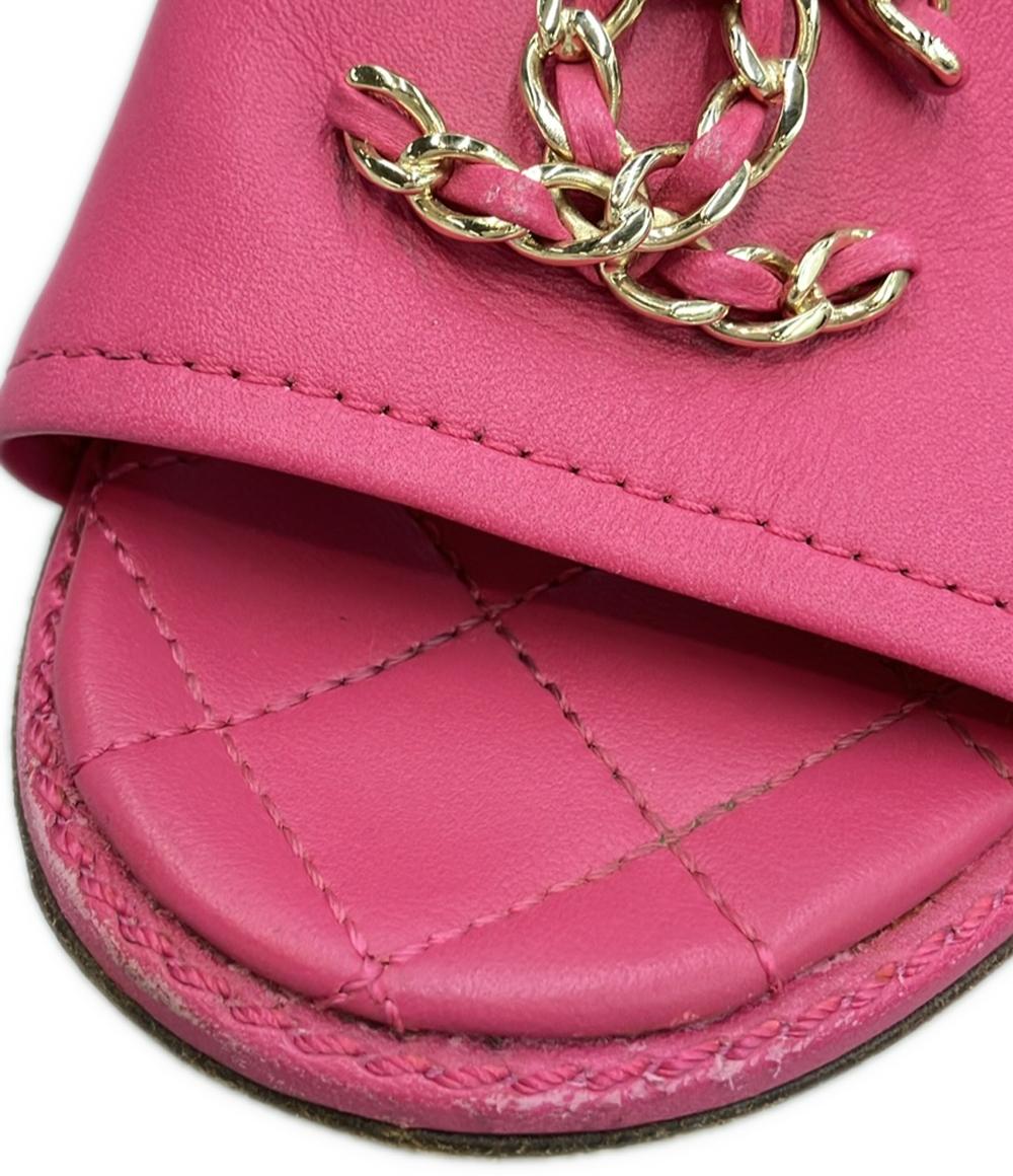 CHANEL ミュール サンダル マトラッセル レディース SIZE 35.5 23(cm) シャネル