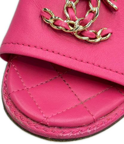 CHANEL ミュール サンダル マトラッセル レディース SIZE 35.5 23(cm) シャネル