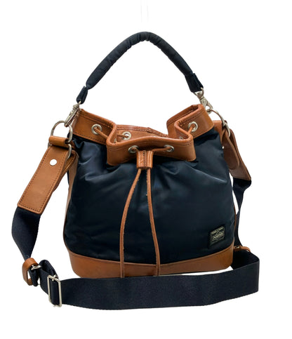 PORTER ハンドバッグ ショルダーバッグ 2WAY斜め掛け ドローストリング メンズ ポーター