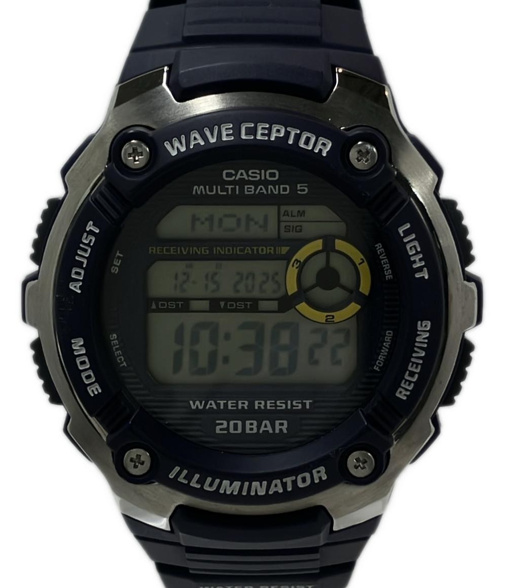 美品 CASIO 腕時計 ウェーブセプター ソーラー WV-M200 メンズ カシオ