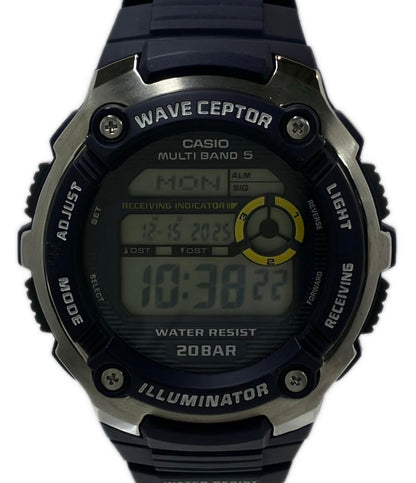 美品 CASIO 腕時計 ウェーブセプター ソーラー WV-M200 メンズ カシオ