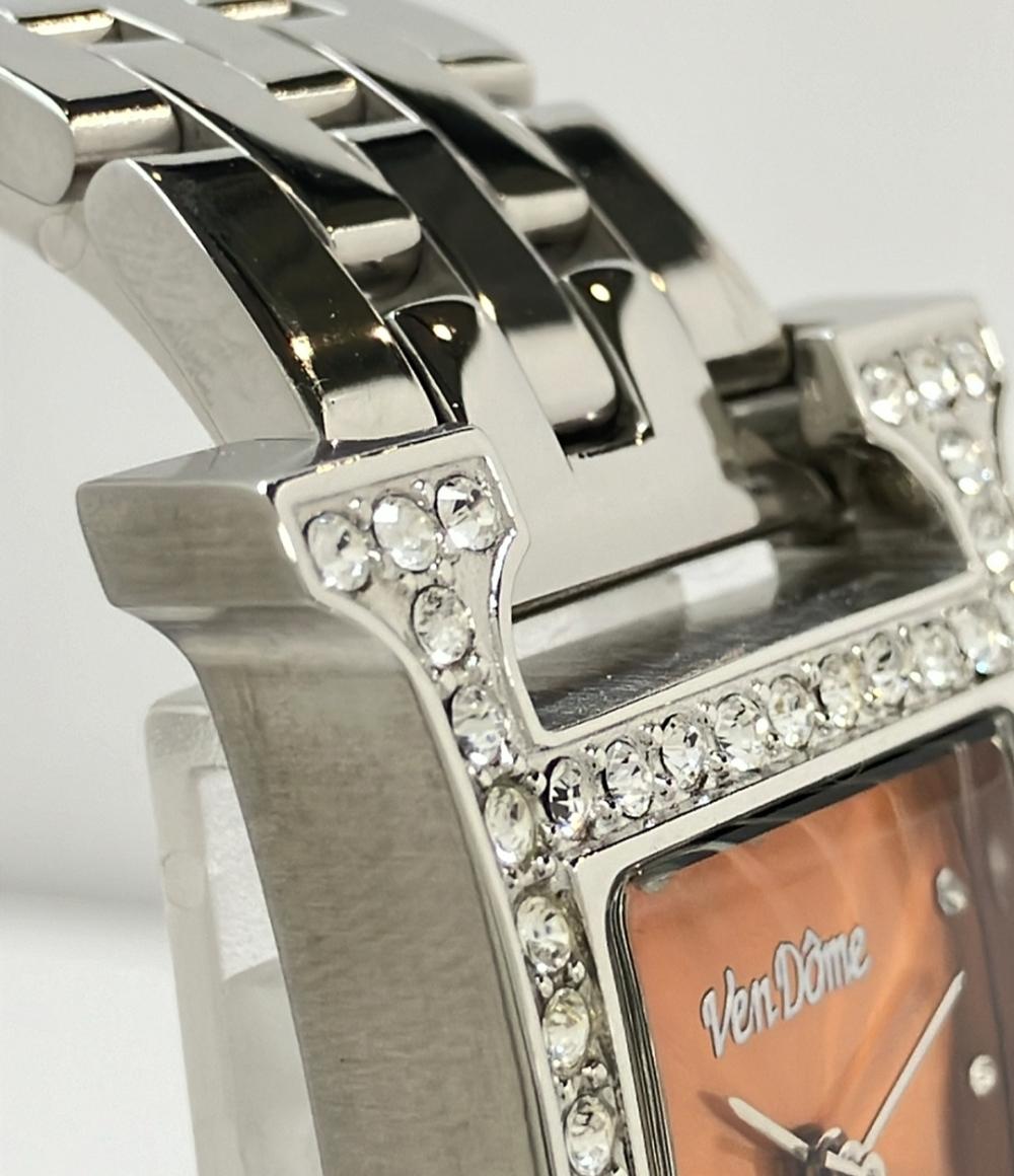 腕時計 クオーツ オレンジ ユニセックス VENDOME