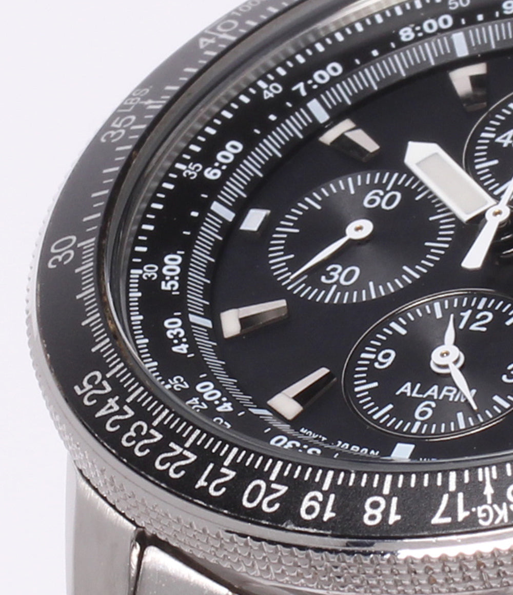SEIKO 腕時計 プロスペックス PROSPEX ソーラー ブラック V172-0AC0 メンズ セイコー