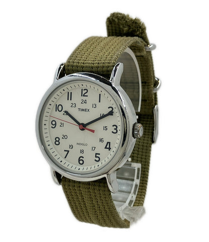 TIMEX 腕時計 クオーツ ホワイト系 レディース メンズ タイメックス