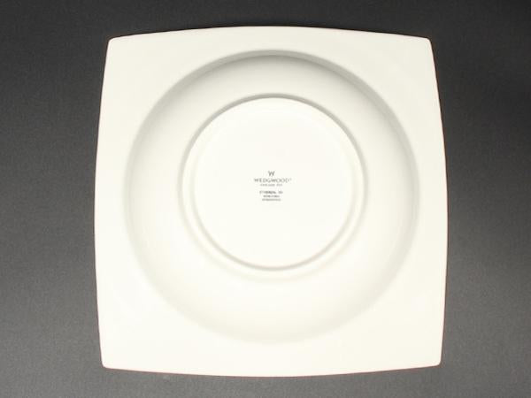 美品 ウエッジウッド スクエアボウル パスタプレート 皿 24cm エスリアル ETHEREAL WEDGWOOD