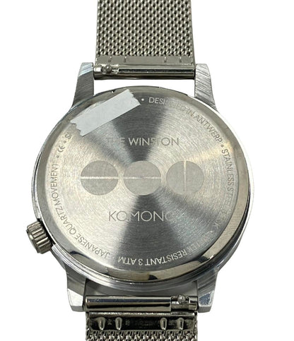 コモノ 腕時計 クオーツ シルバー メンズ KOMONO
