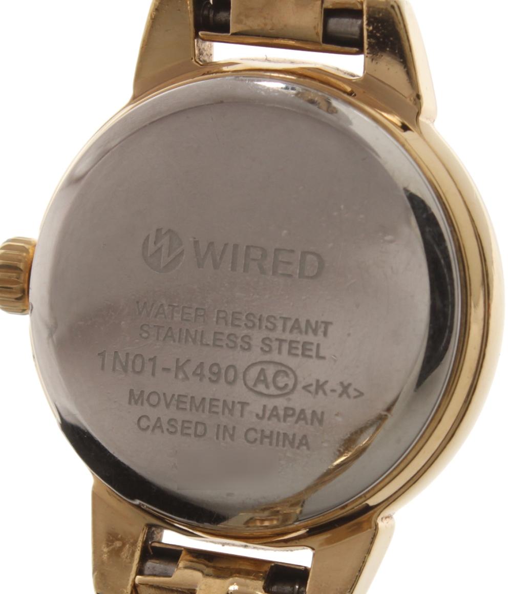 WIRED 腕時計 クオーツ シェル 1N01-K490 レディース ワイアード